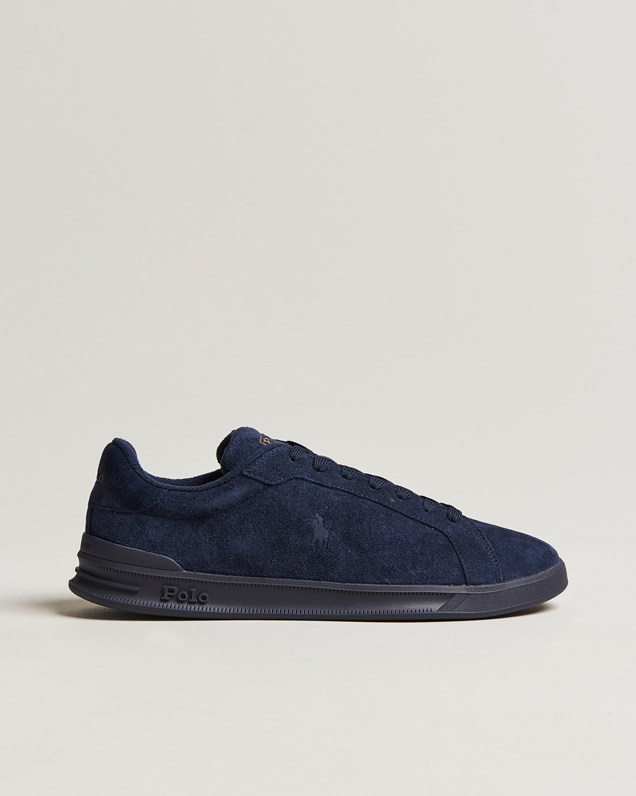 Mies | Polo Ralph Lauren Heritage Court Suede Sneaker Hunter Navy | Polo Ralph Lauren | Heritage Court Suede Sneaker Hunter Navy