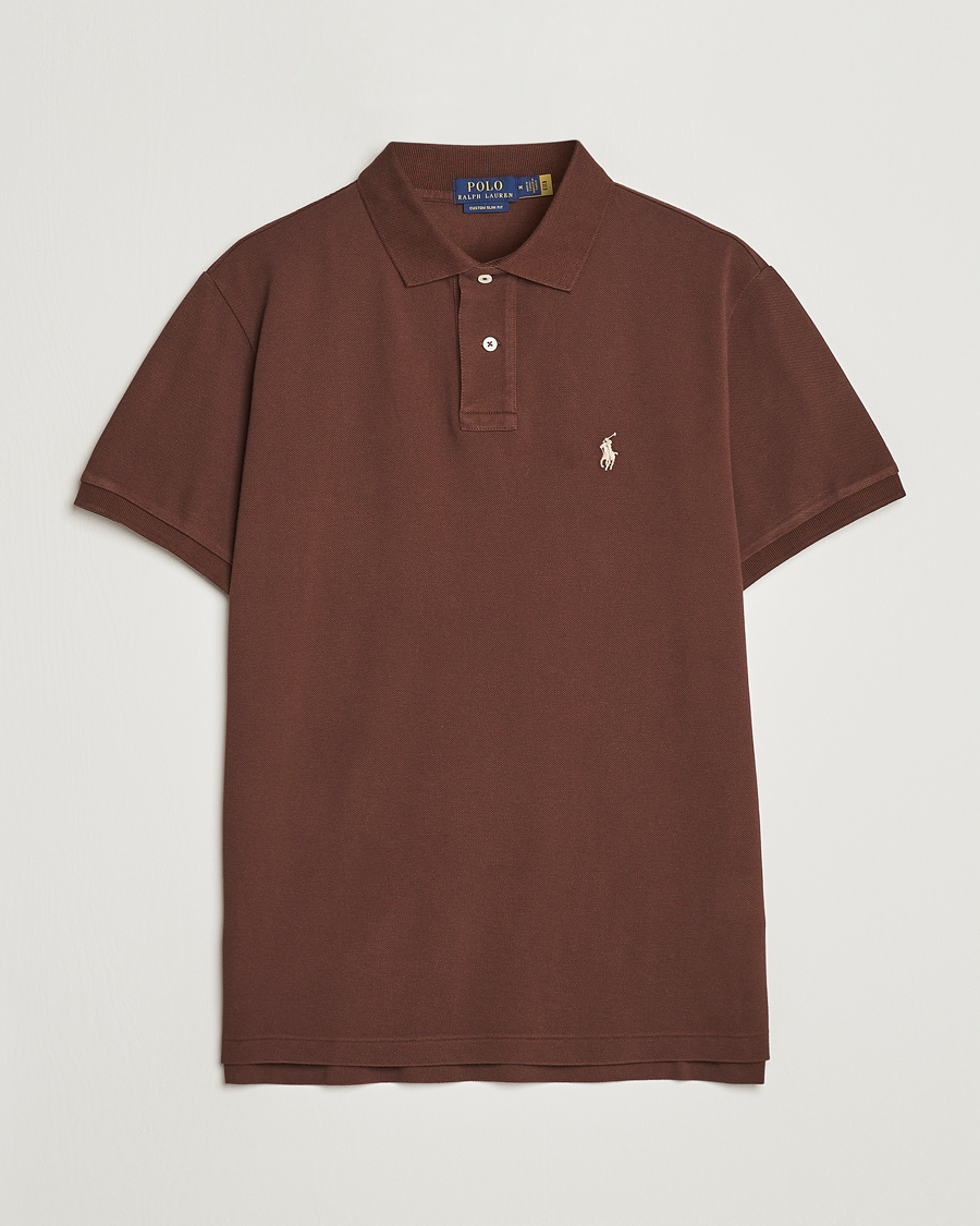 Mies | Pikeet | Polo Ralph Lauren | Custom Slim Fit Polo Branch Brown