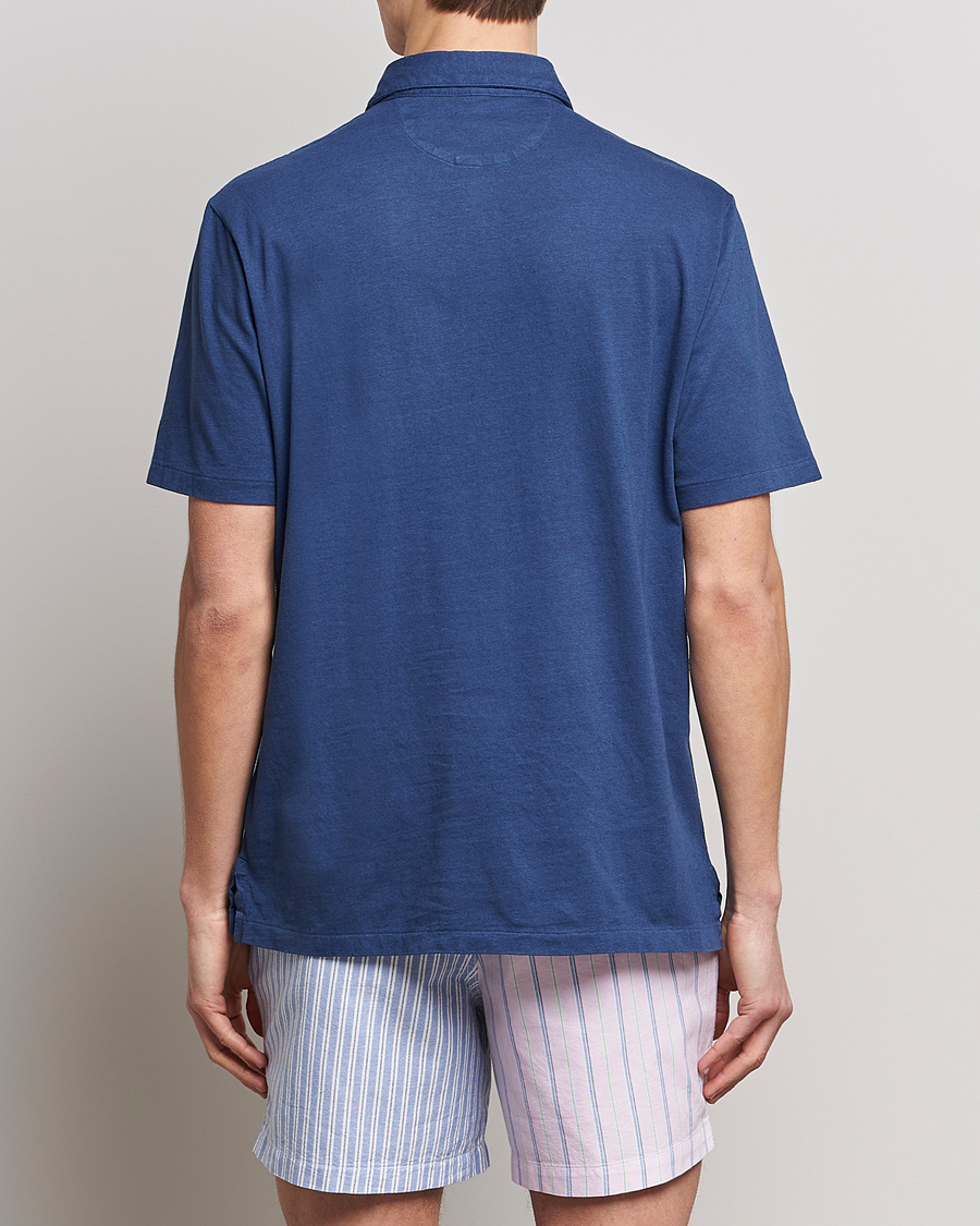 Mies | Pikeet | Polo Ralph Lauren | Cotton/Linen Polo Light Navy