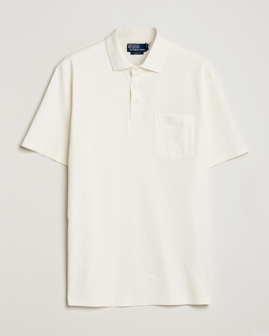 Mies | Pikeet | Polo Ralph Lauren | Cotton/Linen Polo Antique Cream