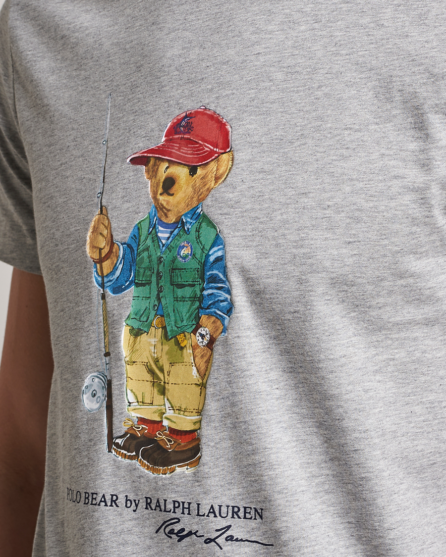 Mies | T-paidat | Polo Ralph Lauren | Printed Heritage Bear Crew Neck T-Shirt Andover Heather