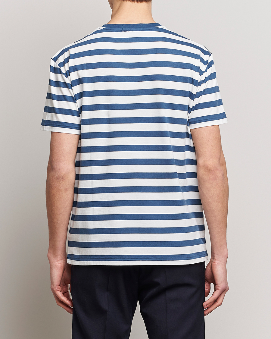 Mies | T-paidat | Polo Ralph Lauren | Brushed Spa Jersey Striped Crew Neck T-Shirt White/Blue