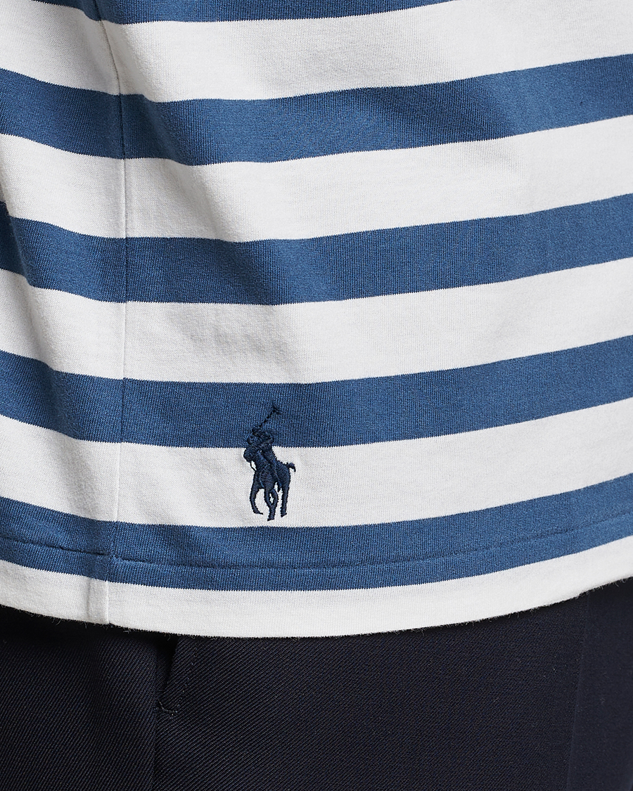 Mies | T-paidat | Polo Ralph Lauren | Brushed Spa Jersey Striped Crew Neck T-Shirt White/Blue