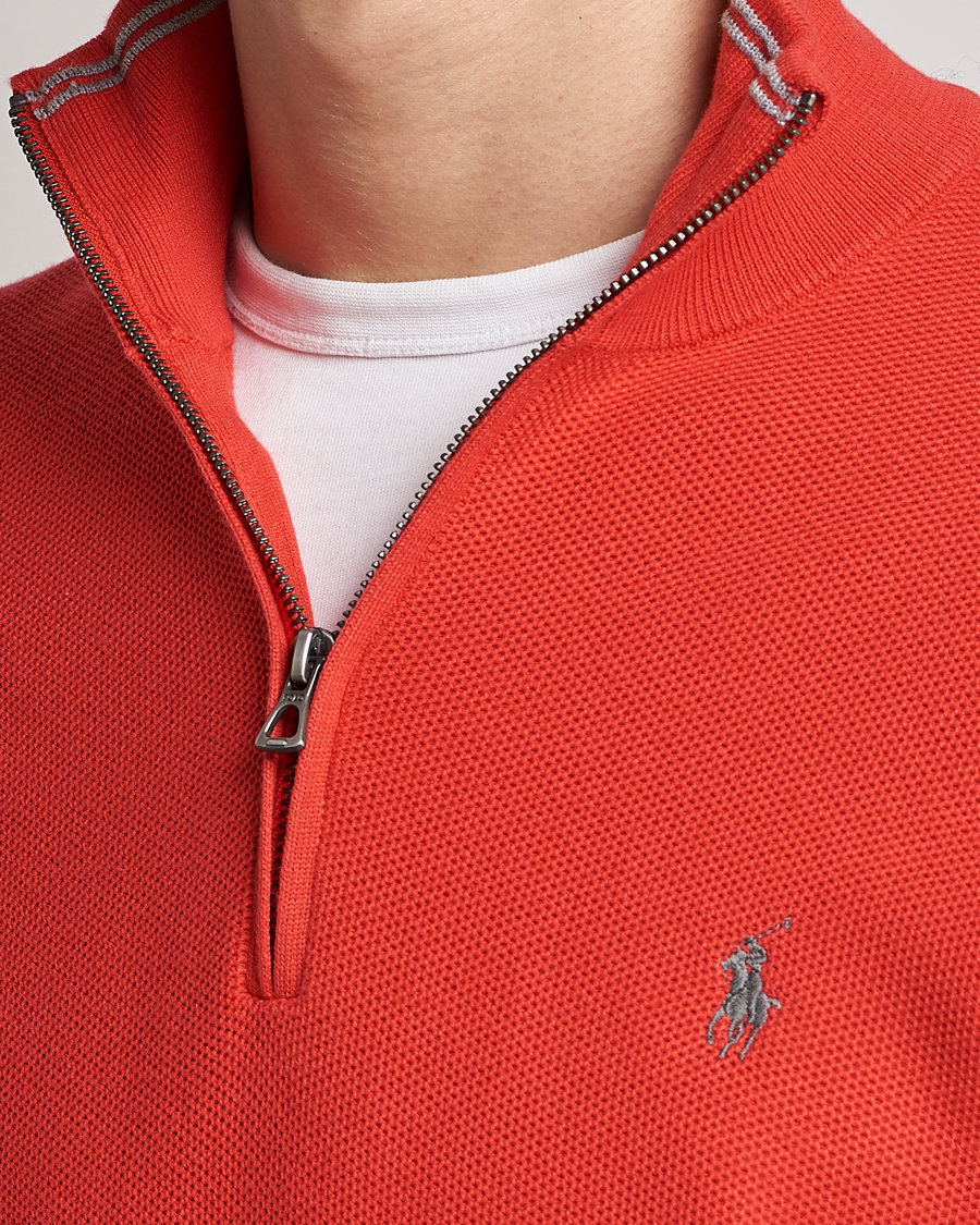 Mies | Puserot | Polo Ralph Lauren | Textured Half-Zip Red Reef