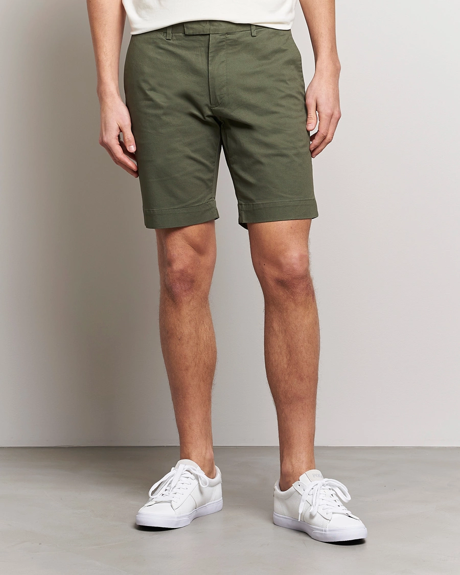 Mies | Chino-shortsit | Polo Ralph Lauren | Tailored Slim Fit Shorts Fossil Green