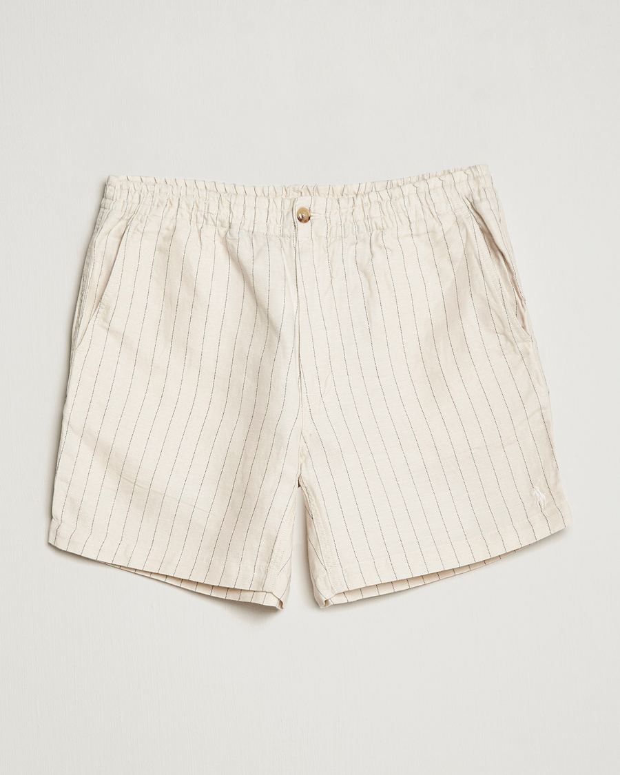Mies | Shortsit | Polo Ralph Lauren | Prepster Linen/Tencel Pinstripe Shorts Andover Cream
