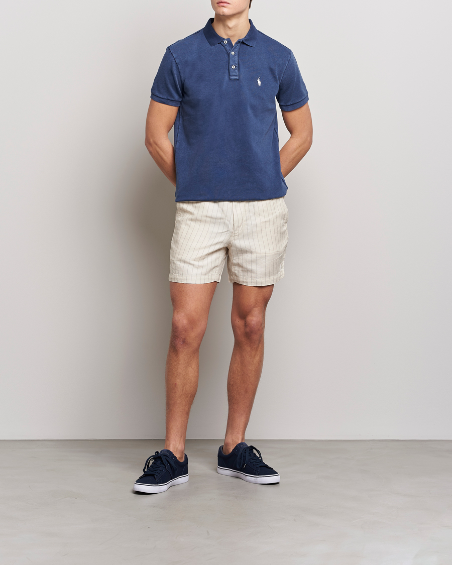 Mies | Shortsit | Polo Ralph Lauren | Prepster Linen/Tencel Pinstripe Shorts Andover Cream