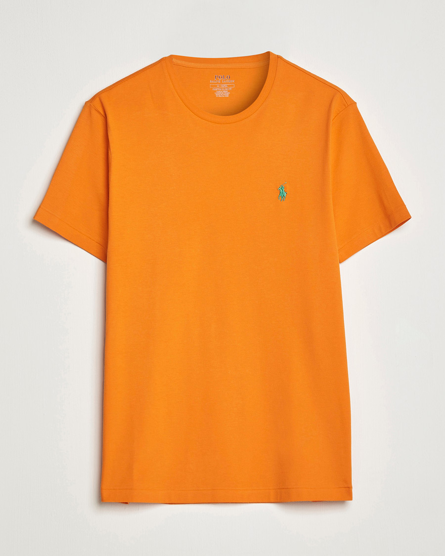 Mies | T-paidat | Polo Ralph Lauren | Crew Neck T-Shirt Optic Orange
