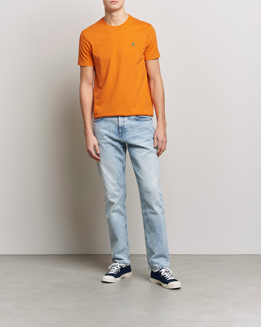 Mies | T-paidat | Polo Ralph Lauren | Crew Neck T-Shirt Optic Orange