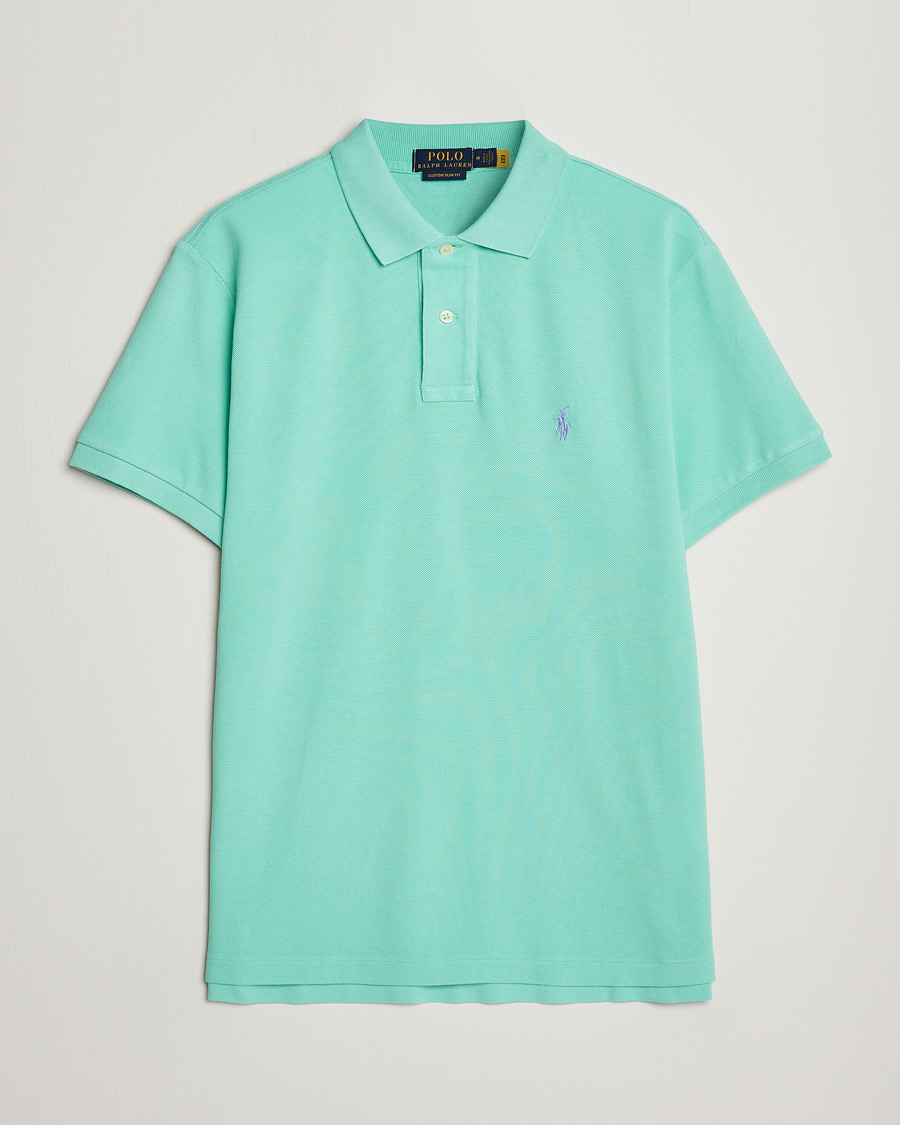 Mies | Pikeet | Polo Ralph Lauren | Custom Slim Fit Polo Aqua Verde