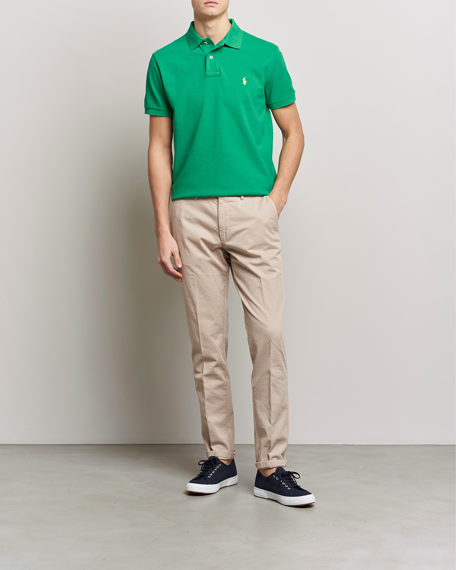 Mies | Pikeet | Polo Ralph Lauren | Custom Slim Fit Polo Optic Green