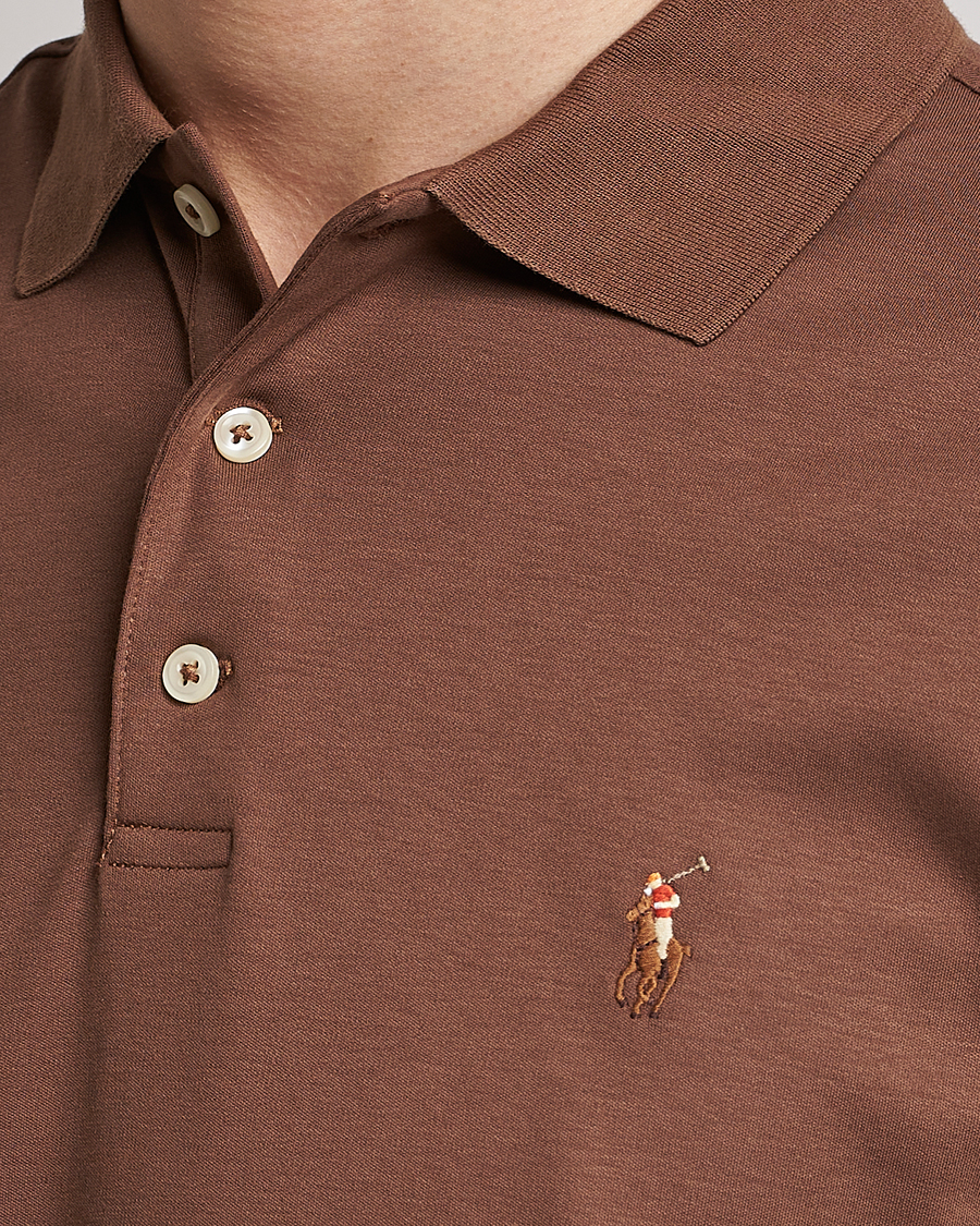 Mies | Pikeet | Polo Ralph Lauren | Pima Cotton Polo Luggage Brown