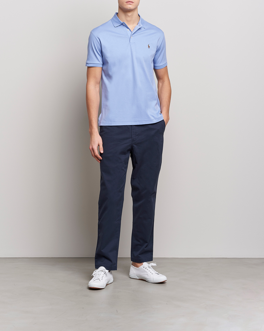 Mies | Pikeet | Polo Ralph Lauren | Luxury Pima Cotton Polo Lafayette Blue