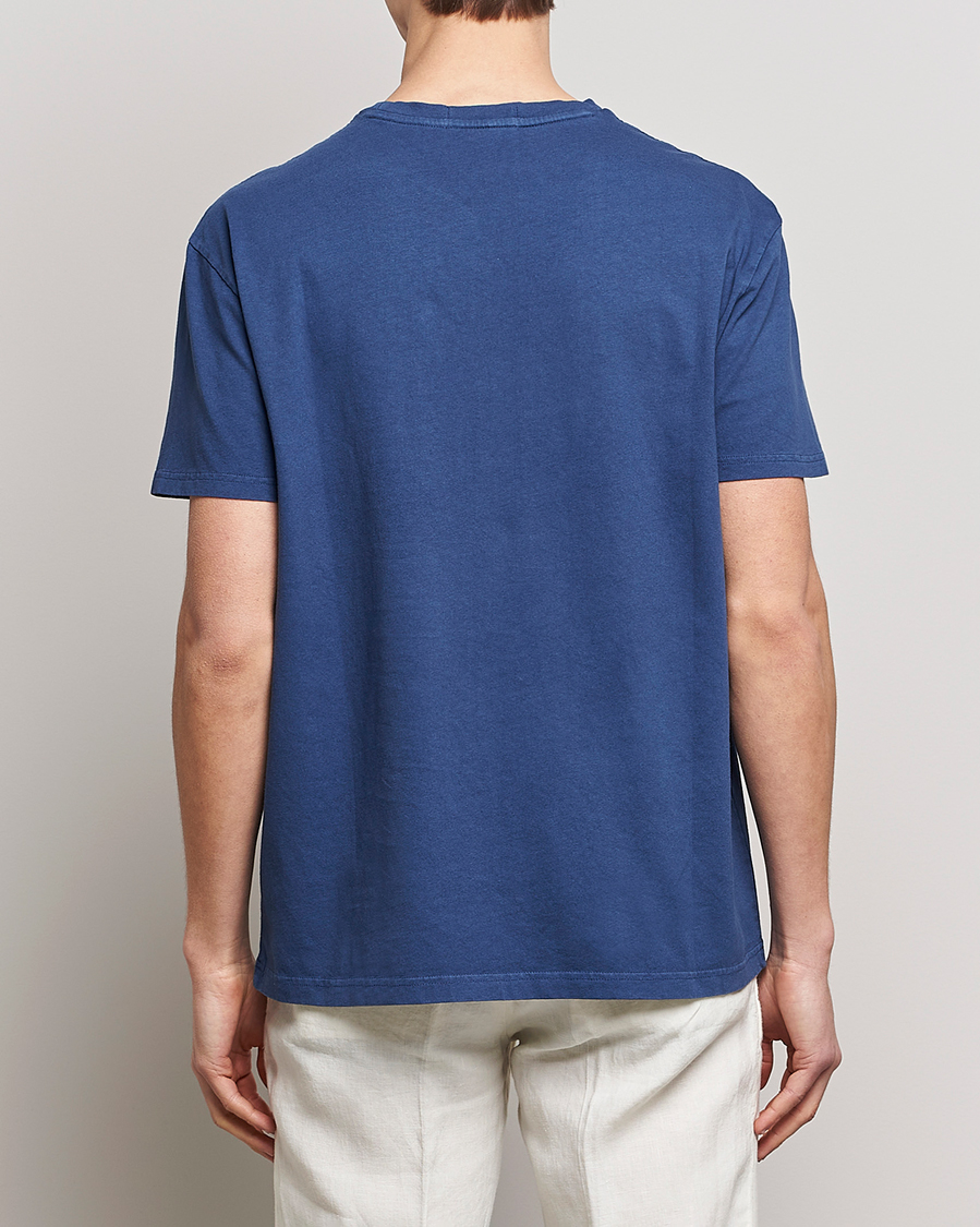 Mies | T-paidat | Polo Ralph Lauren | Cotton/Linen Crew Neck T-Shirt Light Navy