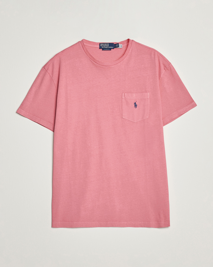 Mies | T-paidat | Polo Ralph Lauren | Cotton/Linen Crew Neck T-Shirt Desert Rose