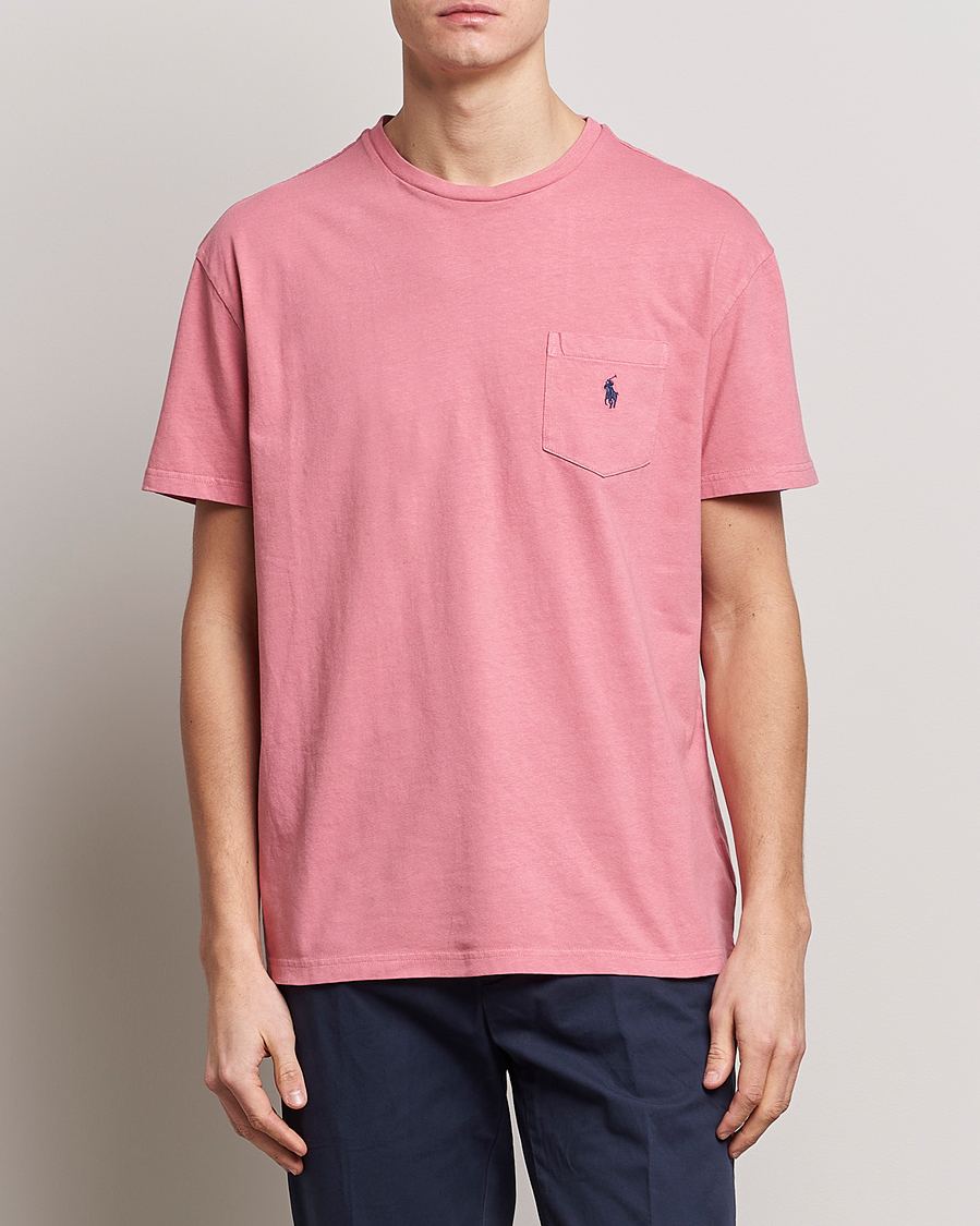 Mies | T-paidat | Polo Ralph Lauren | Cotton/Linen Crew Neck T-Shirt Desert Rose