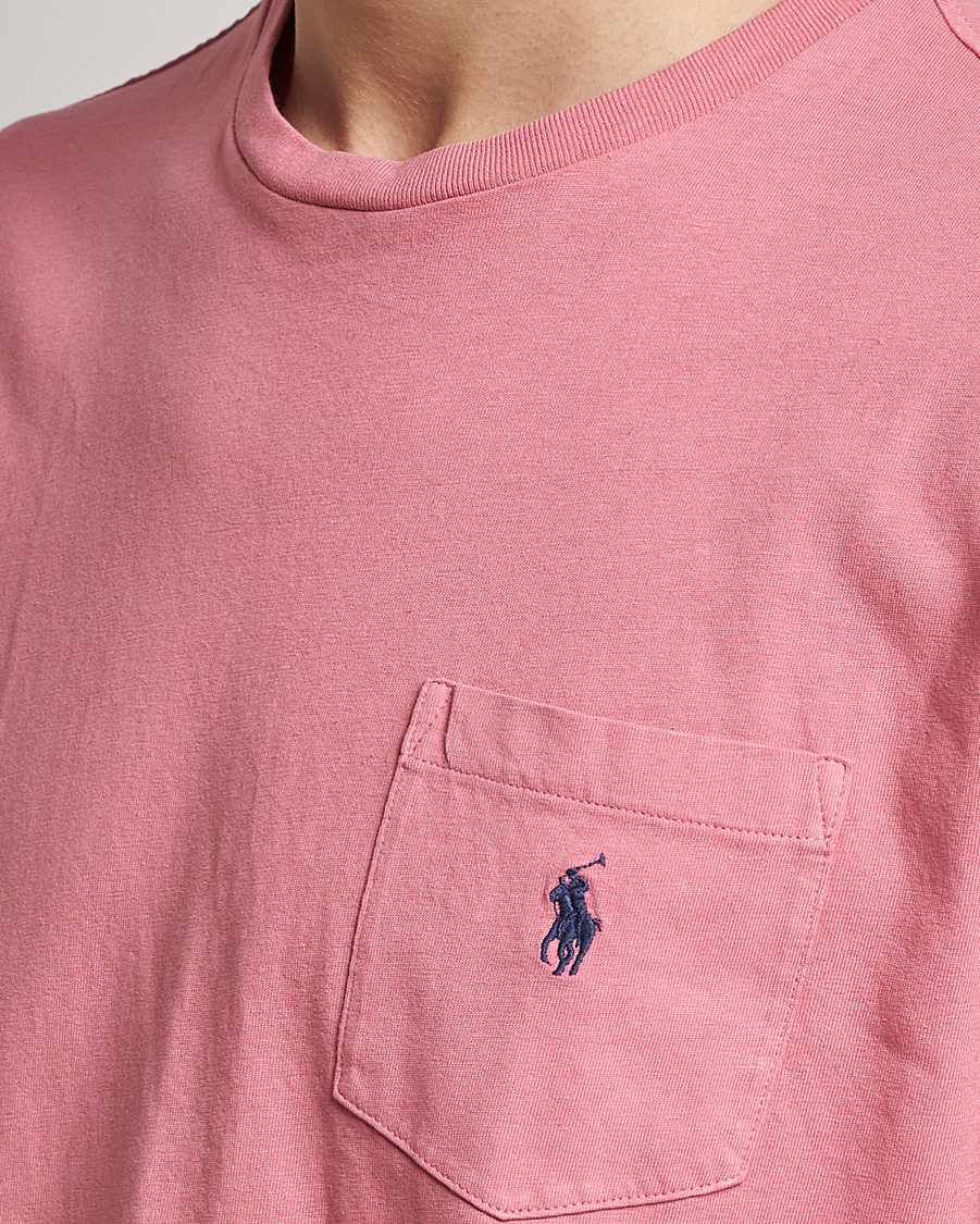 Mies | T-paidat | Polo Ralph Lauren | Cotton/Linen Crew Neck T-Shirt Desert Rose