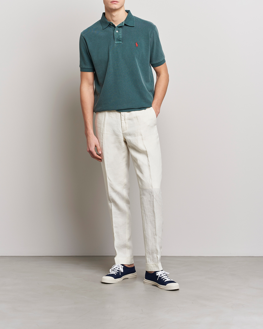 Mies | Pikeet | Polo Ralph Lauren | Heritage Mesh Polo Forest Green