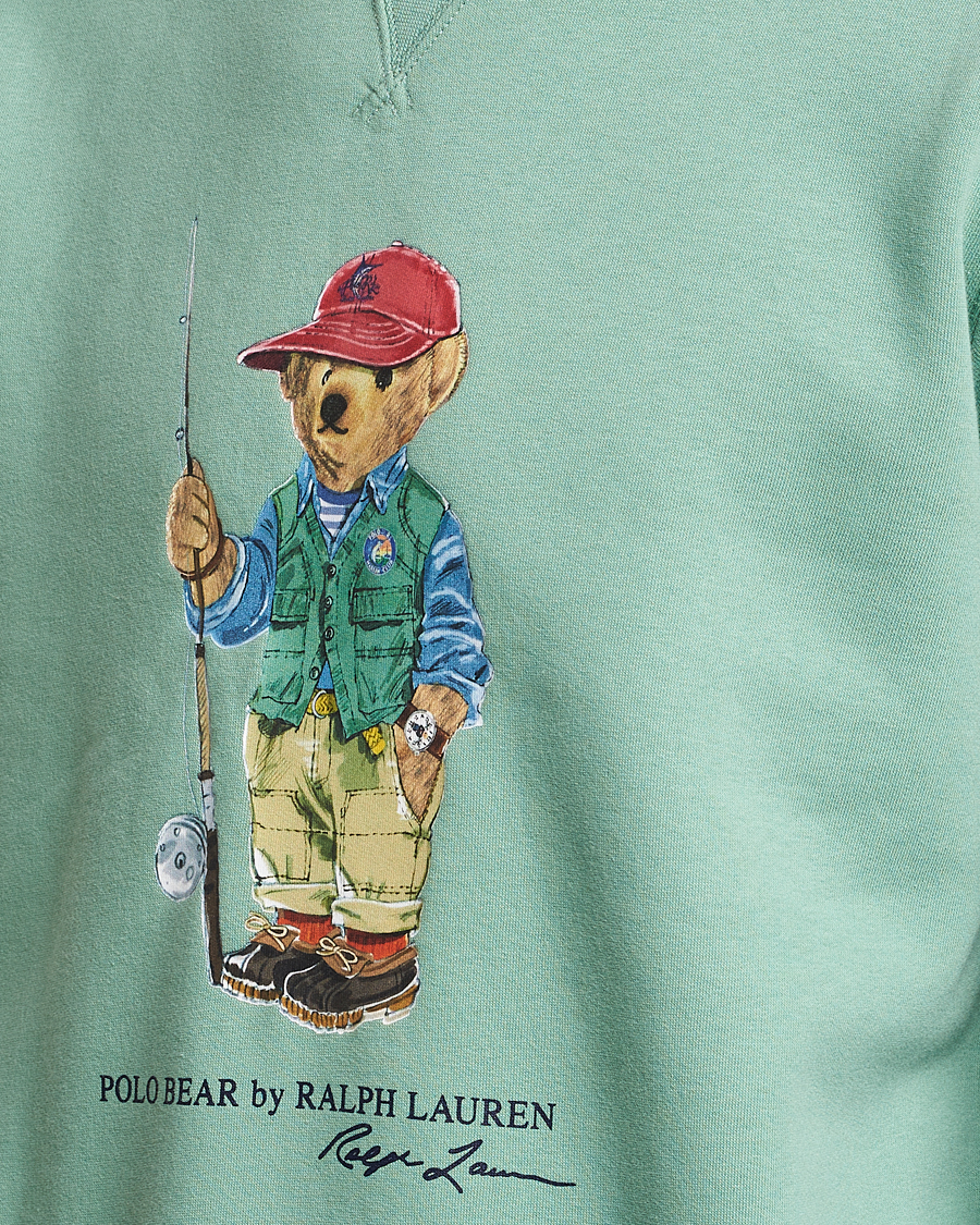 Mies | Puserot | Polo Ralph Lauren | Printed Fishing Bear Crew Neck Sweatshirt Faded Mint
