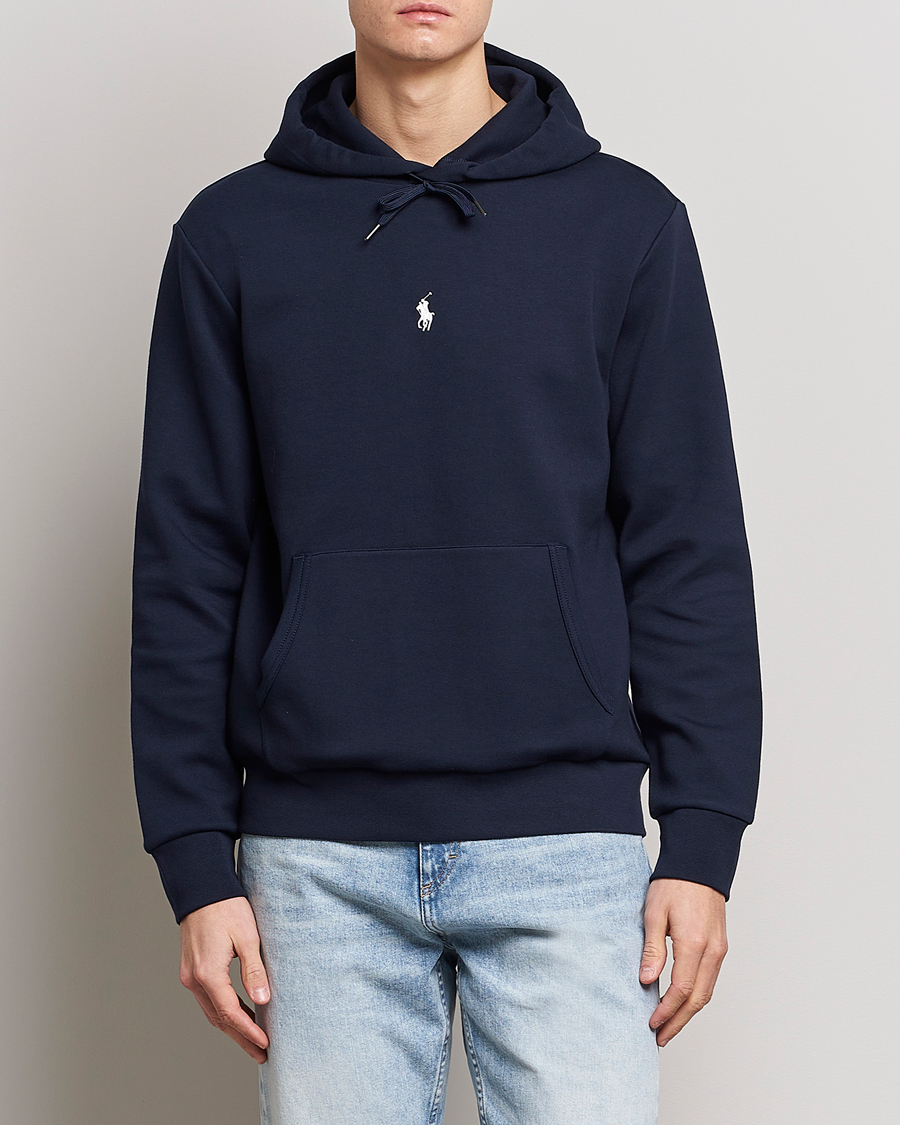 Mies | Preppy Authentic | Polo Ralph Lauren | Double Knit Center Logo Hoodie Aviator Navy