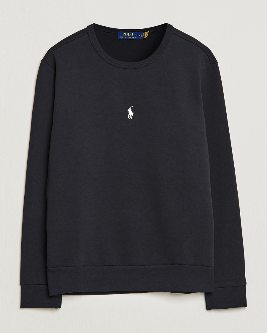 Mies | Puserot | Polo Ralph Lauren | Double Knit Center Logo Sweatshirt Black