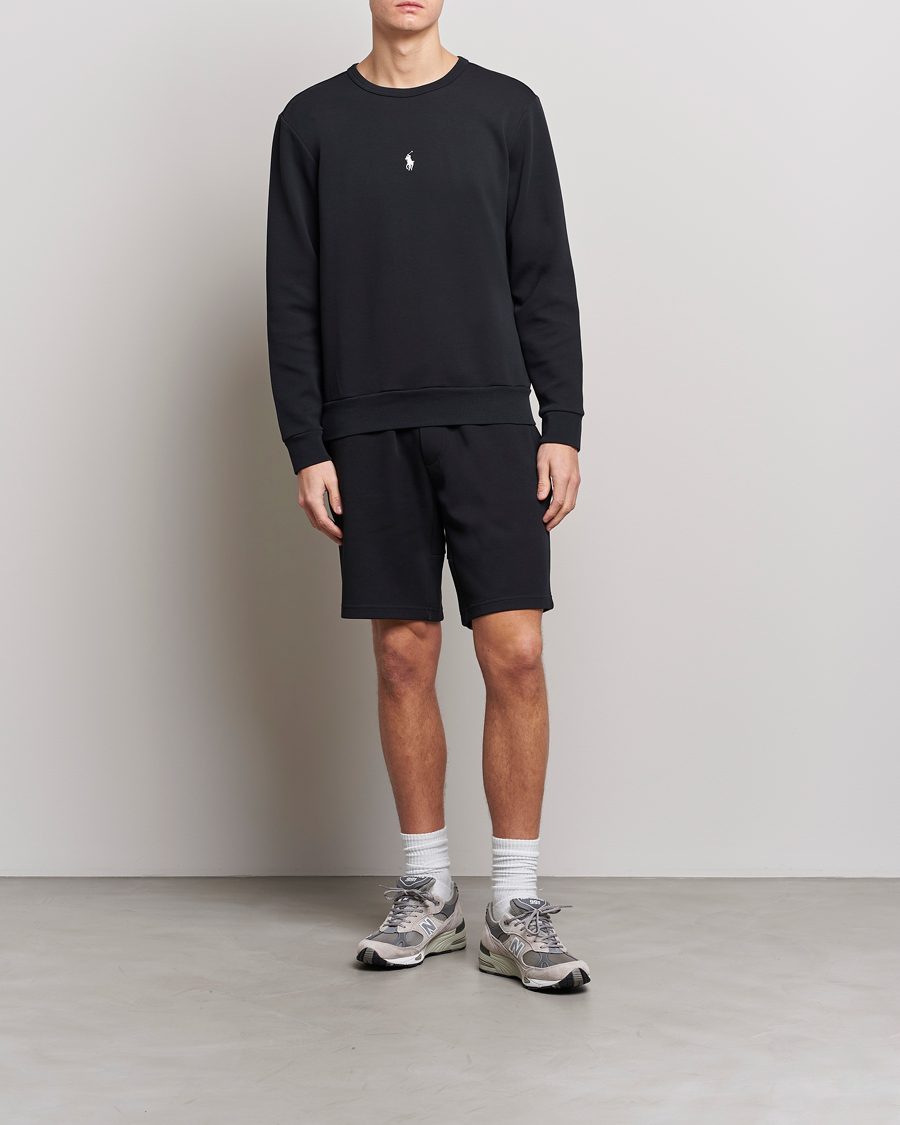 Mies | Puserot | Polo Ralph Lauren | Double Knit Center Logo Sweatshirt Black