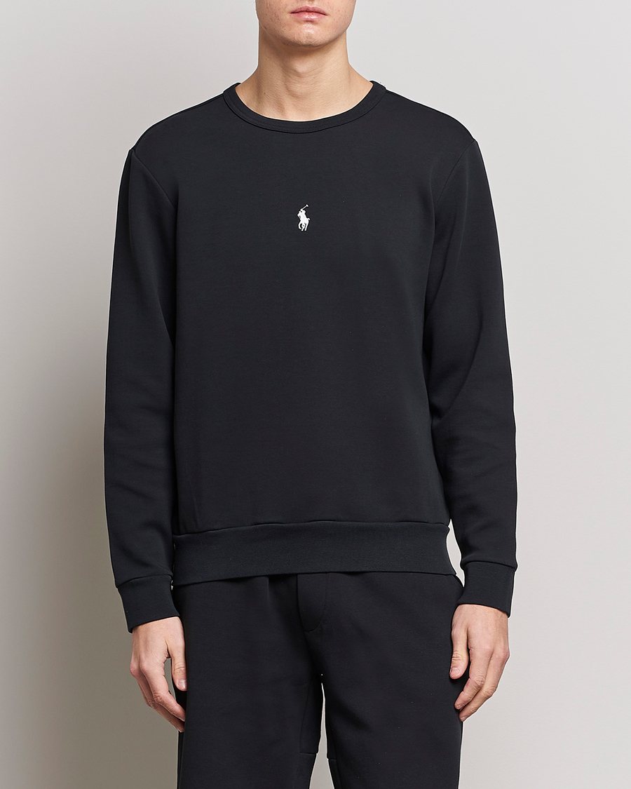 Mies |  | Polo Ralph Lauren | Double Knit Center Logo Sweatshirt Black