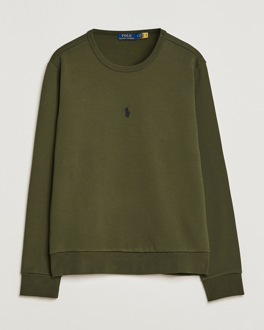 Mies | Puserot | Polo Ralph Lauren | Double Knit Center Logo Sweatshirt Company Olive