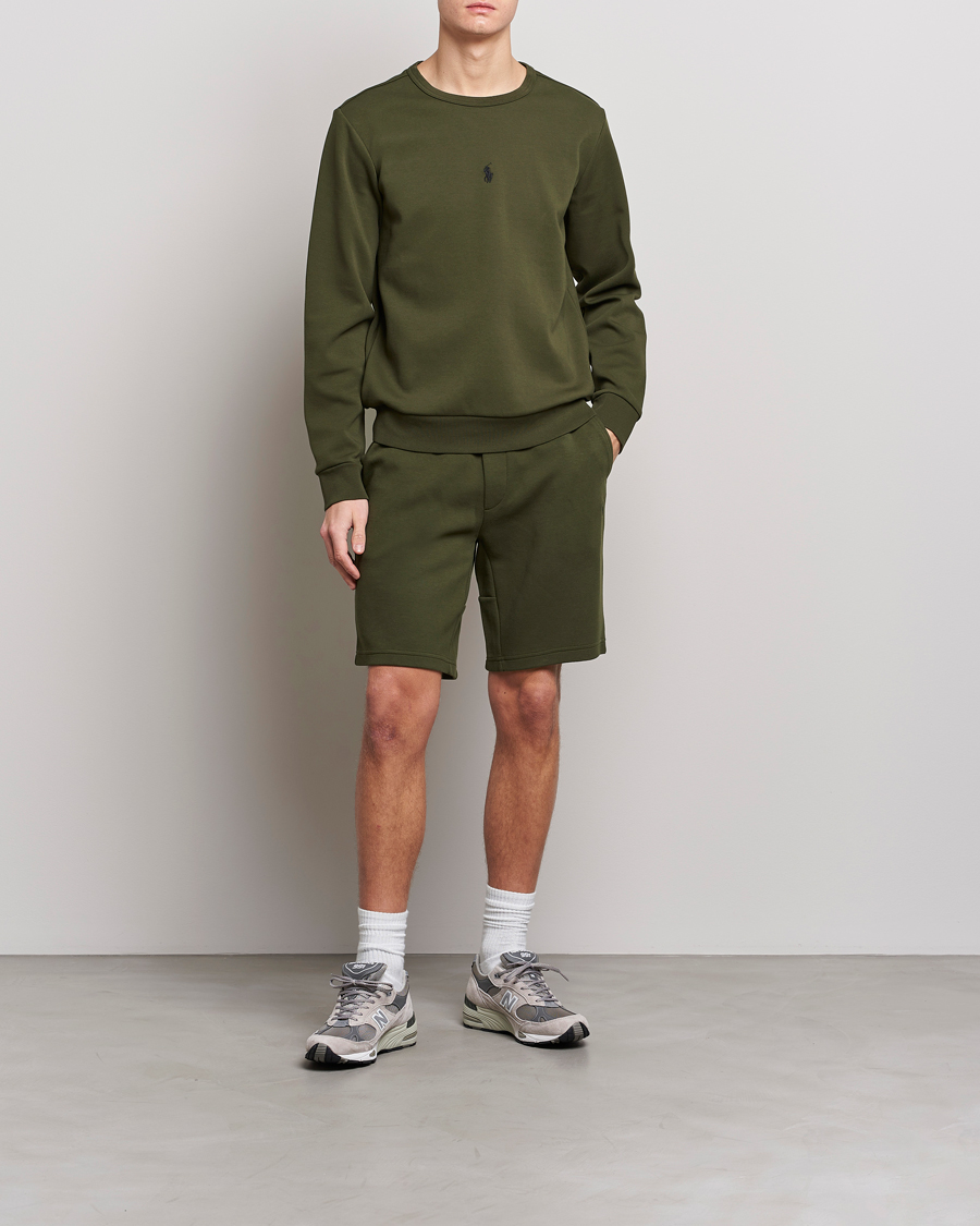 Mies | Puserot | Polo Ralph Lauren | Double Knit Center Logo Sweatshirt Company Olive