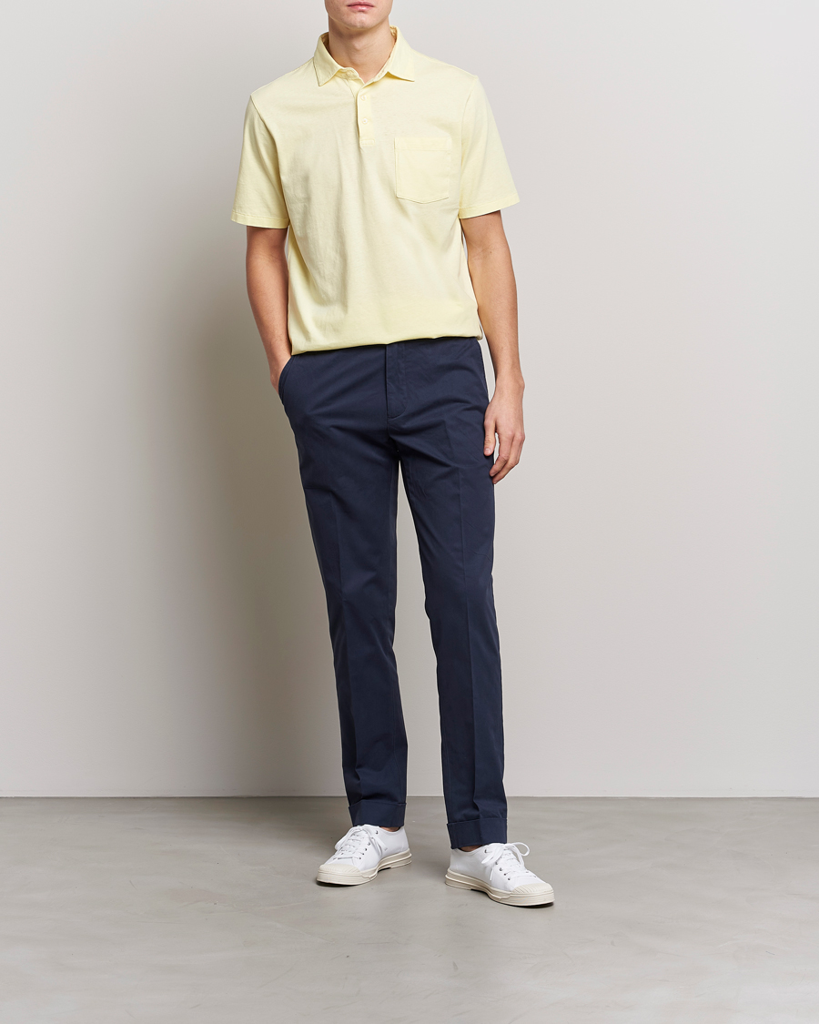 Mies | Pikeet | Polo Ralph Lauren | Cotton/Linen Polo Bristol Yellow