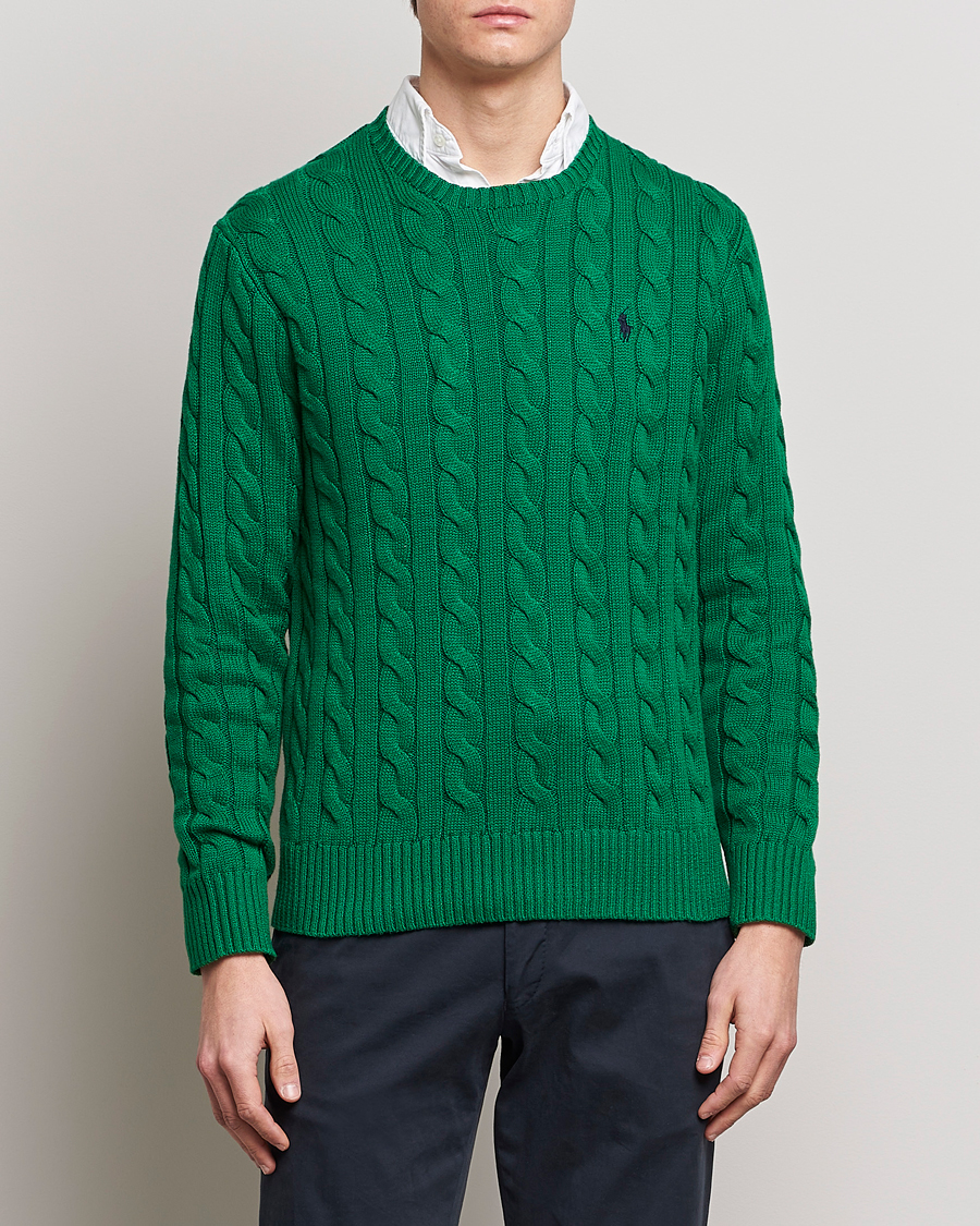 Mies |  | Polo Ralph Lauren | Cotton Cable Pullover Athletic Green