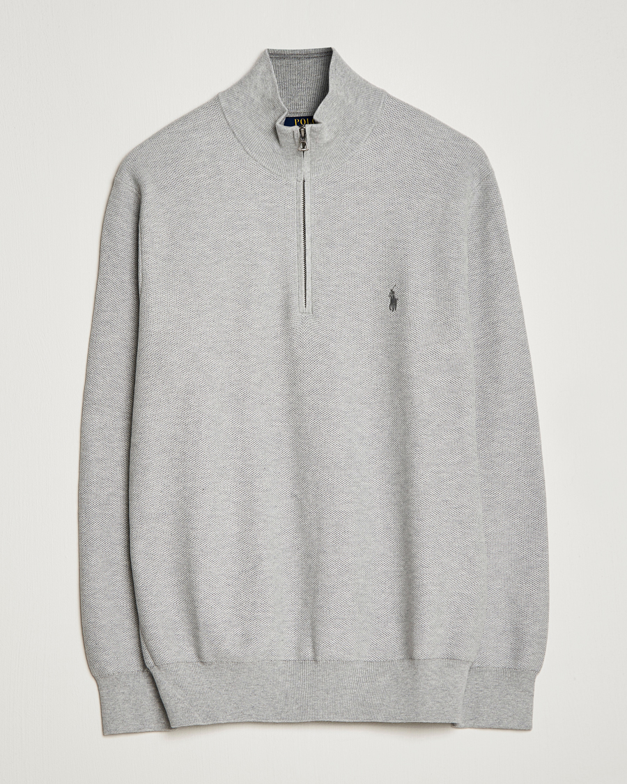 Mies | Puserot | Polo Ralph Lauren | Textured Half-Zip Andover Heather