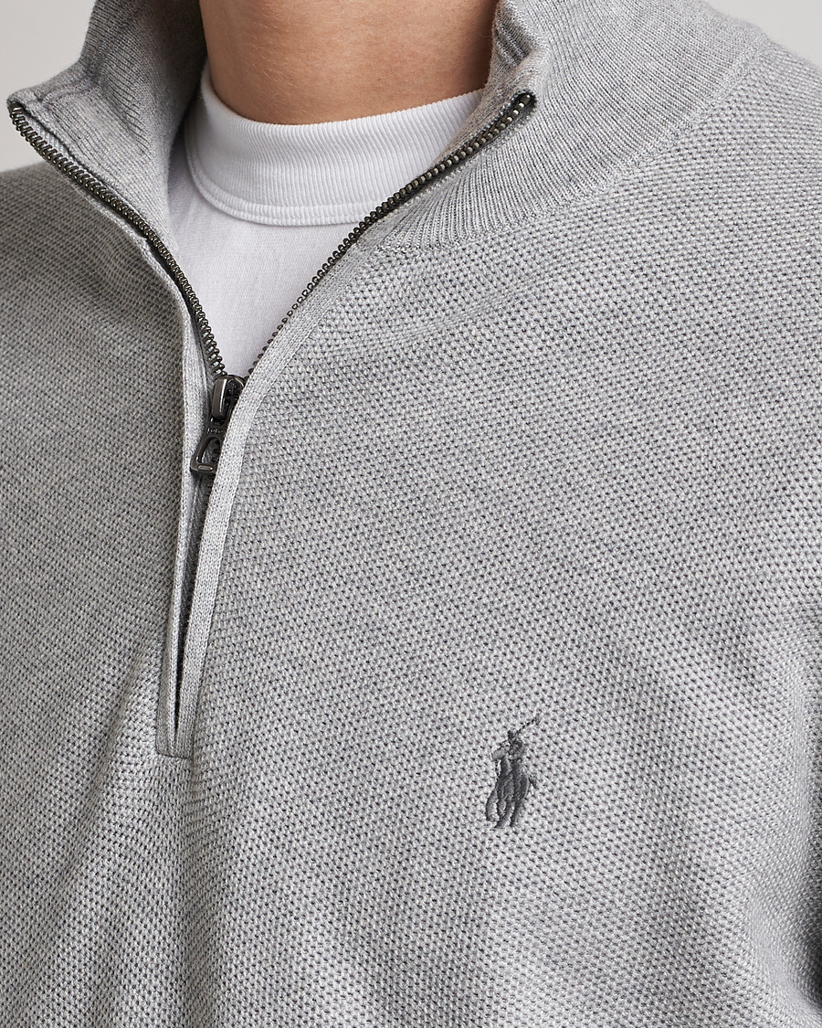 Mies | Puserot | Polo Ralph Lauren | Textured Half-Zip Andover Heather