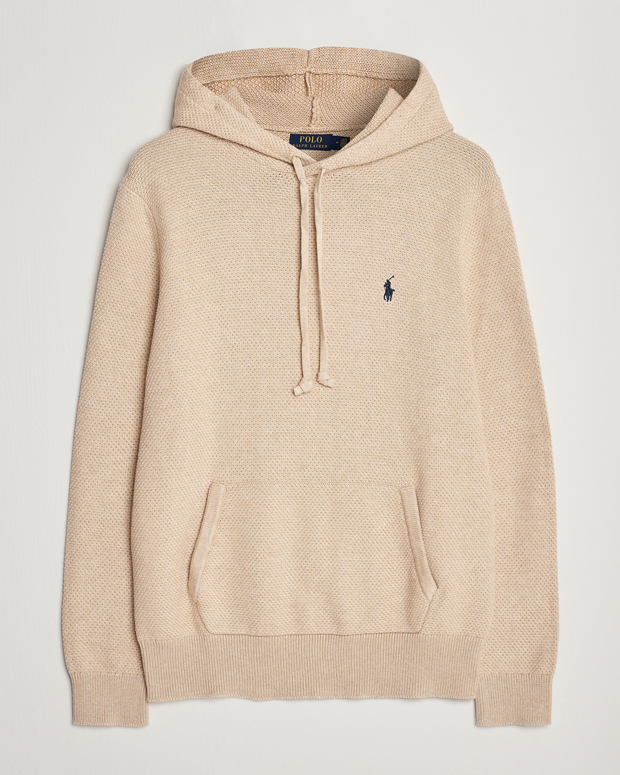 Mies | Puserot | Polo Ralph Lauren | Cotton Cable Hoodie Sand Dune Heather