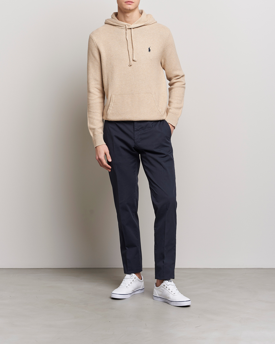 Mies | Puserot | Polo Ralph Lauren | Cotton Cable Hoodie Sand Dune Heather