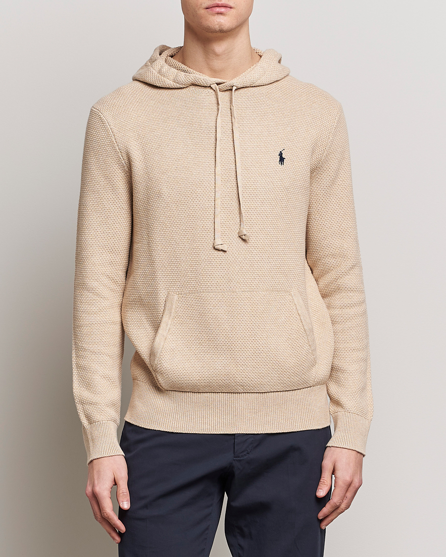 Mies | Puserot | Polo Ralph Lauren | Cotton Cable Hoodie Sand Dune Heather