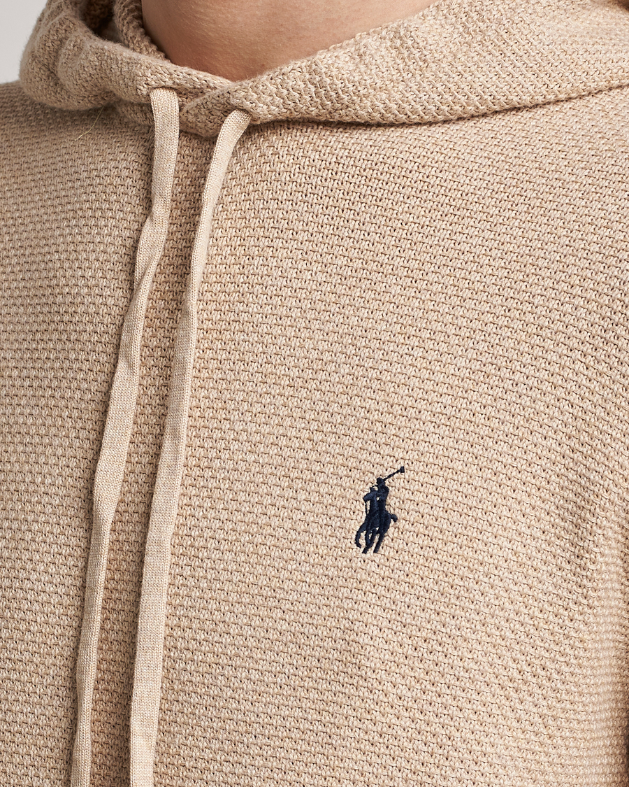 Mies | Puserot | Polo Ralph Lauren | Cotton Cable Hoodie Sand Dune Heather