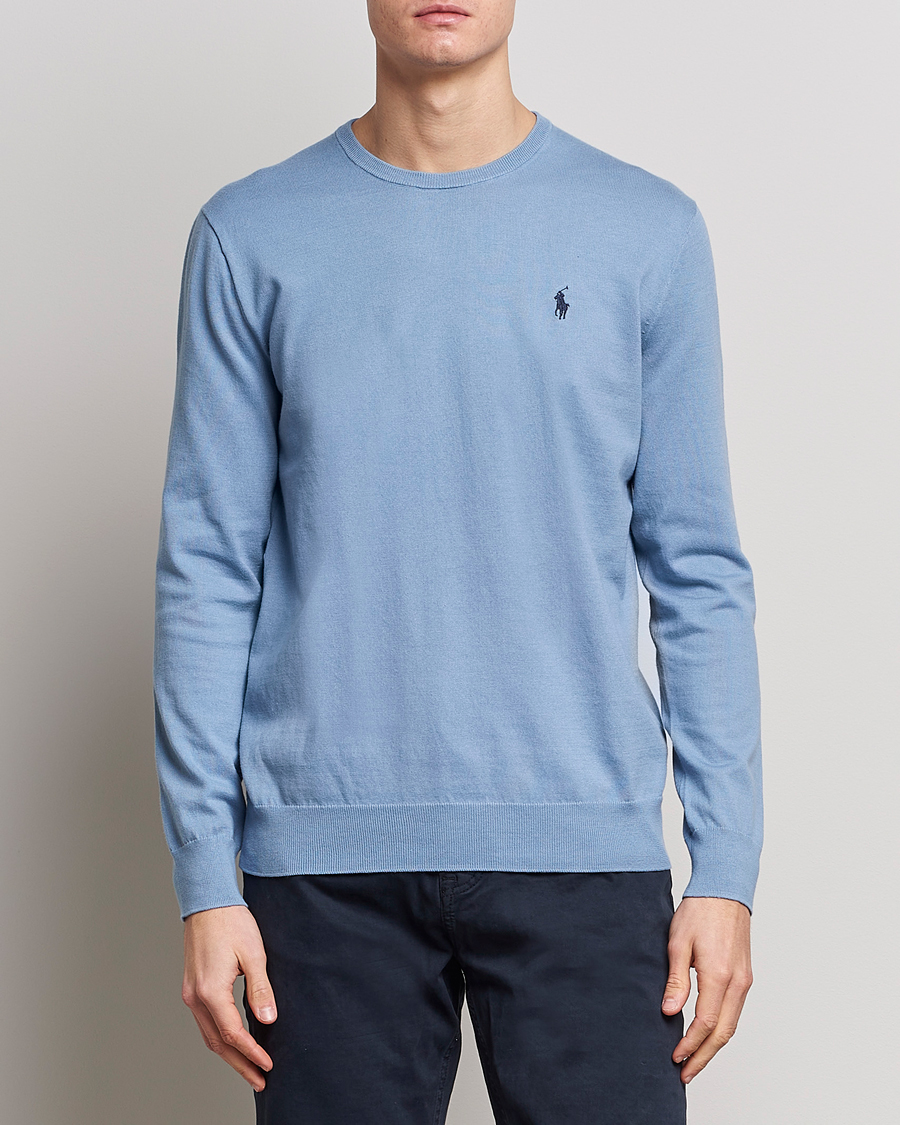 Mies |  | Polo Ralph Lauren | Cotton Crew Neck Sweater Channel Blue