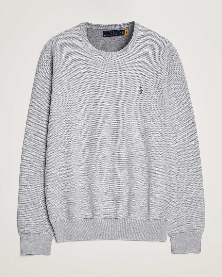 Mies | Puserot | Polo Ralph Lauren | Textured Crew Neck Sweater Andover Heather