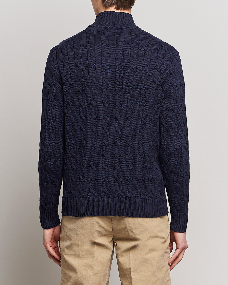 Mies | Puserot | Polo Ralph Lauren | Cotton Cable Full Zip Hunter Navy