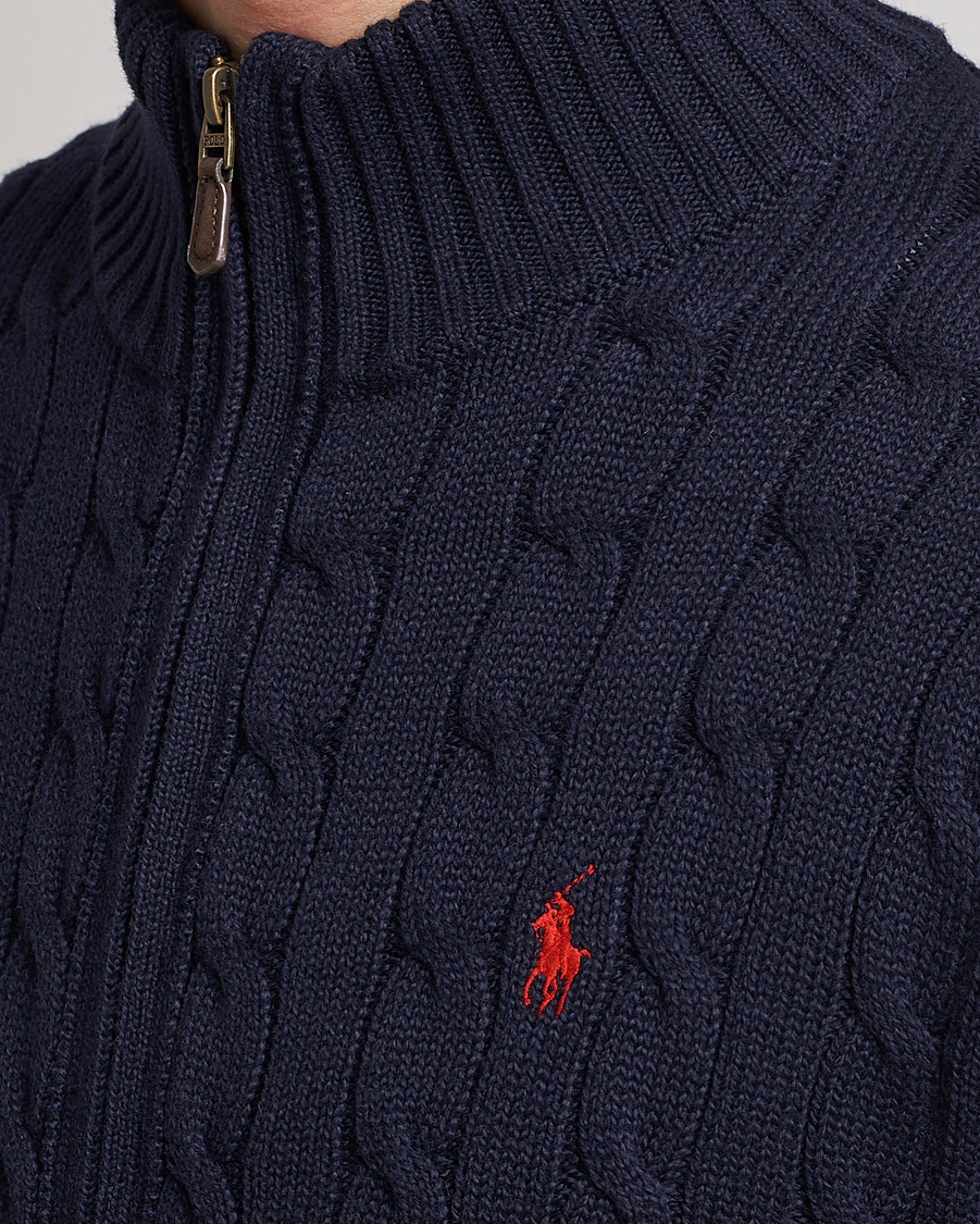 Mies | Puserot | Polo Ralph Lauren | Cotton Cable Full Zip Hunter Navy