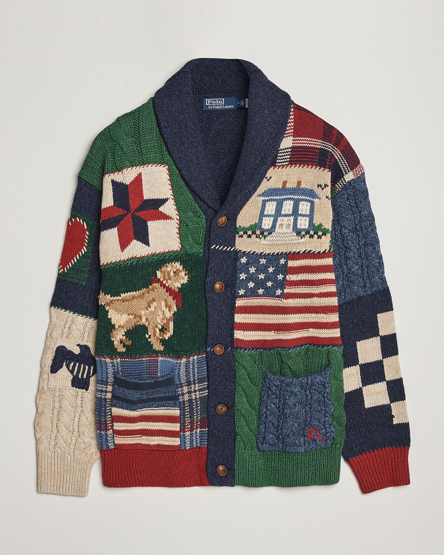 Mies | Puserot | Polo Ralph Lauren | Cotton Blend Shawl Collar Cardigan Multi