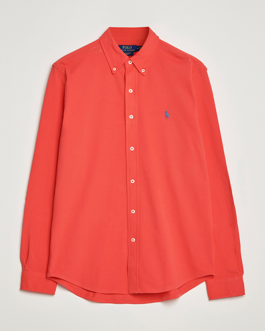 Mies | Kauluspaidat | Polo Ralph Lauren | Featherweight Mesh Shirt Red Reef