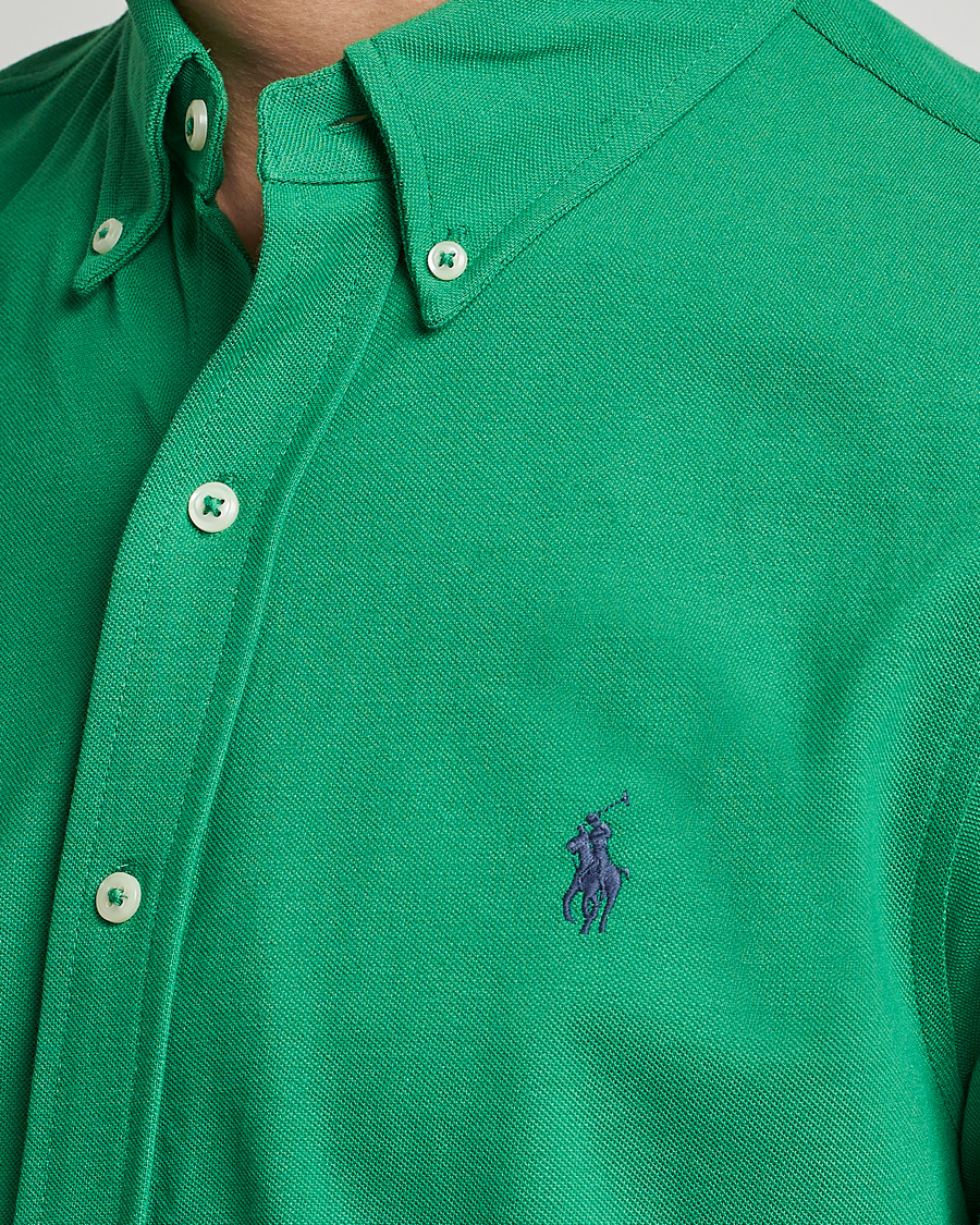 Mies | Kauluspaidat | Polo Ralph Lauren | Featherweight Mesh Shirt Optic Green