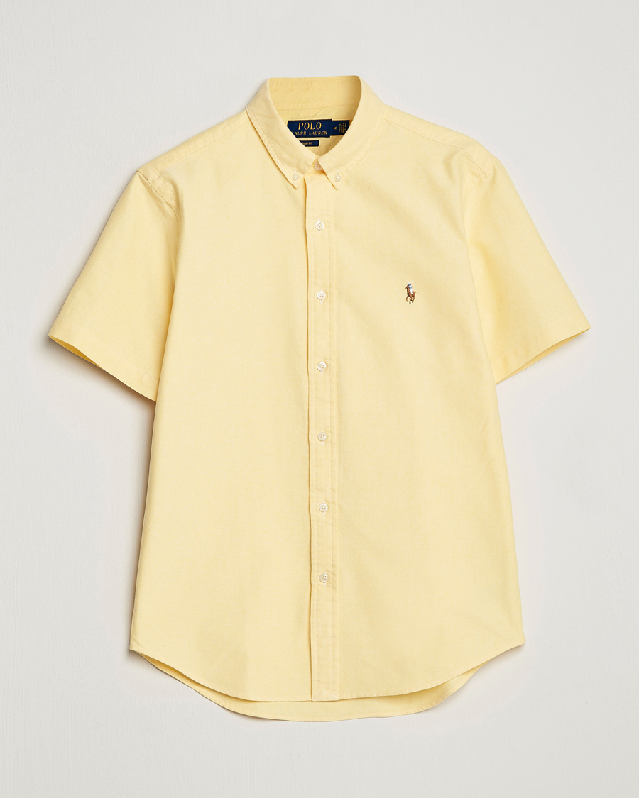 Mies | Kauluspaidat | Polo Ralph Lauren | Slim Fit Oxford Short Sleeve Shirt Yellow