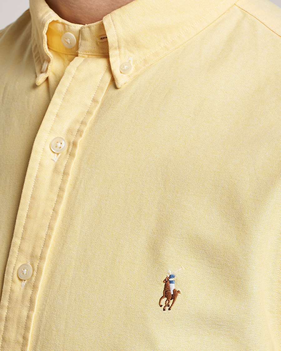 Mies | Kauluspaidat | Polo Ralph Lauren | Slim Fit Oxford Short Sleeve Shirt Yellow