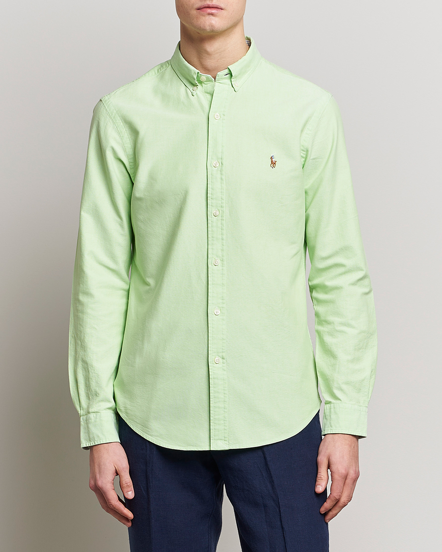 Mies |  | Polo Ralph Lauren | Slim Fit Oxford Button Down Shirt Oasis Green