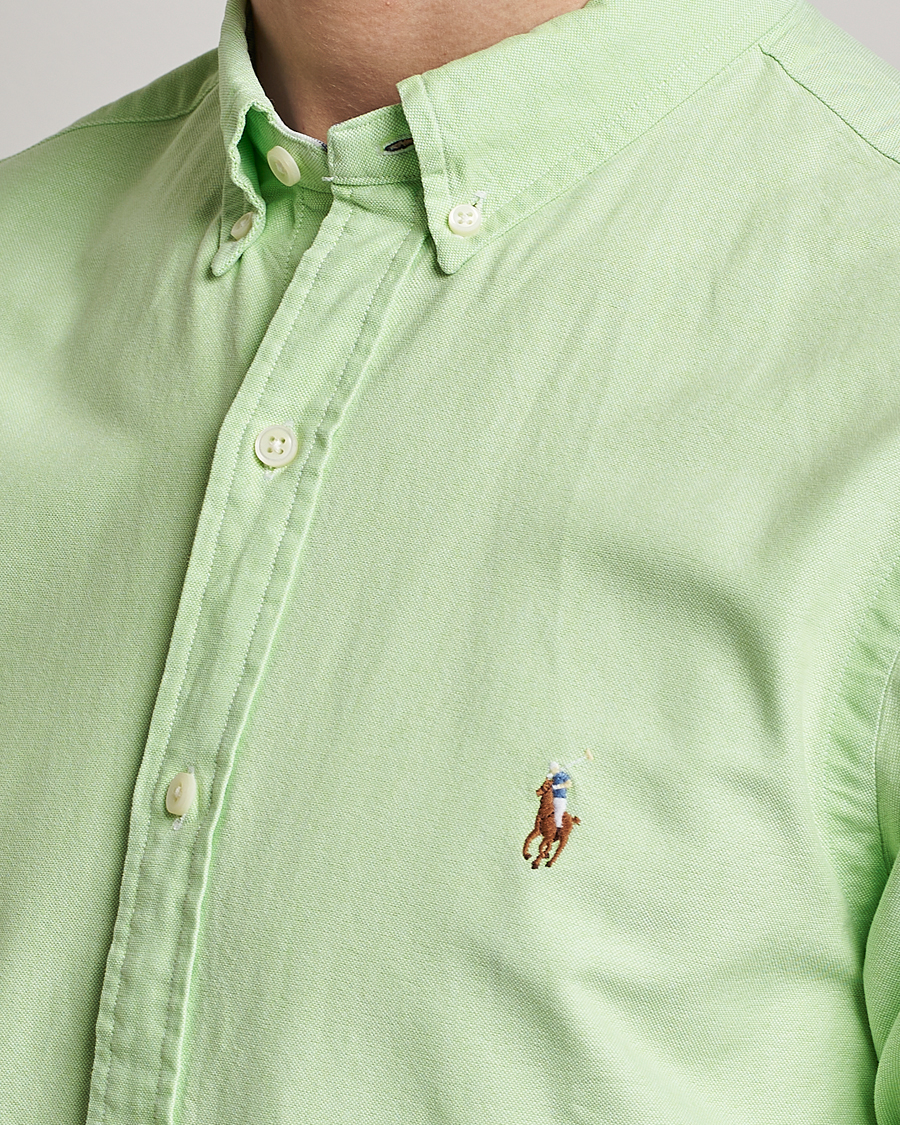 Mies | Kauluspaidat | Polo Ralph Lauren | Slim Fit Oxford Button Down Shirt Oasis Green