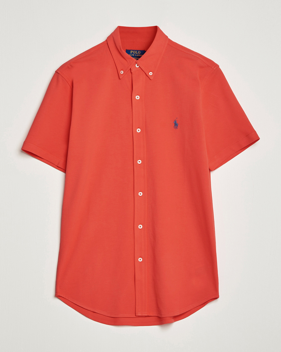 Mies | Kauluspaidat | Polo Ralph Lauren | Featherweight Mesh Short Sleeve Shirt Red Reef