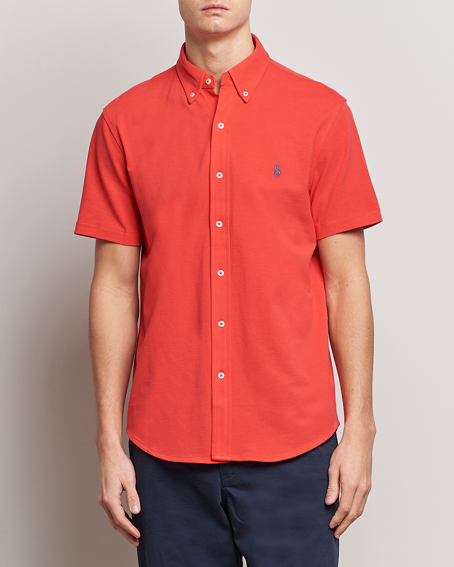 Mies |  | Polo Ralph Lauren | Featherweight Mesh Short Sleeve Shirt Red Reef